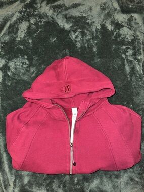 Lululemon Scuba Oversized Full-Zip Hoodie Red Merlot - M/L
